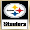 NFL Pittsburgh Steelers - Logo 21 Wall Poster, 34L" x 22.4W", Gold Framed Version view 1