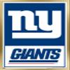 Trends International NFL New York Giants - Logo 21 Wall Poster, 34L x 22.4W, Gold Framed Version view 1