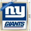 Trends International NFL New York Giants - Logo 21 Wall Poster, 34L x 22.4W, Gold Framed Version view 3