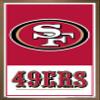 NFL San Francisco 49ers - Logo 21 Wall Poster, 34L" x 22.4W", Bronze Framed Version view 1