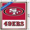 NFL San Francisco 49ers - Logo 21 Wall Poster, 34L" x 22.4W", Bronze Framed Version view 3