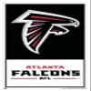 Trends International NFL Atlanta Falcons - Logo 21 Wall Poster, 22.4L x 14.7W, White Framed Version view 1