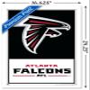 Trends International NFL Atlanta Falcons - Logo 21 Wall Poster, 22.4L x 14.7W, White Framed Version view 3
