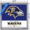 NFL Baltimore Ravens - Logo 21 Wall Poster, 34L" x 22.4W", Barnwood Framed Version view 3