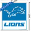 NFL Detroit Lions - Logo 21 Wall Poster, 34L" x 22.4W", White Framed Version view 3