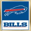 NFL Buffalo Bills - Logo 21 Wall Poster, 22.4L" x 14.7W", Gold Framed Version view 1