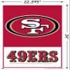 NFL San Francisco 49ers - Logo 21 Wall Poster, 34L" x 22.4W", Poster & Clip Bundle view 3