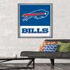 NFL Buffalo Bills - Logo 21 Wall Poster, 34L" x 22.4W", Barnwood Framed Version view 2