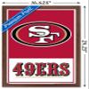 NFL San Francisco 49ers - Logo 21 Wall Poster, 22.4L" x 14.7W", Mahogany Framed Version view 3