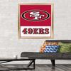 NFL San Francisco 49ers - Logo 21 Wall Poster, 34L" x 22.4W", Gold Framed Version view 2