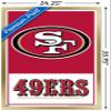 NFL San Francisco 49ers - Logo 21 Wall Poster, 34L" x 22.4W", Gold Framed Version view 3