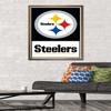 NFL Pittsburgh Steelers - Logo 21 Wall Poster, 34L" x 22.4W", Bronze Framed Version view 2