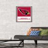 Trends International NFL Arizona Cardinals - Logo 21 Wall Poster, 22.4L x 14.7W, Barnwood Framed Version view 2