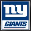 Trends International NFL New York Giants - Logo 21 Wall Poster, 34L x 22.4W, Black Framed Version view 1