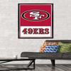 NFL San Francisco 49ers - Logo 21 Wall Poster, 34L" x 22.4W", Black Framed Version view 2
