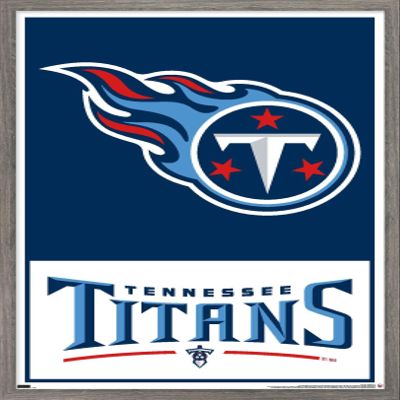 NFL Tennessee Titans - Logo 21 Wall Poster, 34L" x 22.4W", Barnwood Framed Version