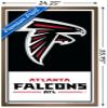 Trends International NFL Atlanta Falcons - Logo 21 Wall Poster, 34L x 22.4W, Bronze Framed Version view 3