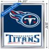 NFL Tennessee Titans - Logo 21 Wall Poster, 34L" x 22.4W", Silver Framed Version view 3