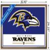 NFL Baltimore Ravens - Logo 21 Wall Poster, 34L" x 22.4W", Bronze Framed Version view 3