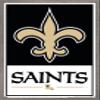 Trends International NFL New Orleans Saints - Logo 21 Wall Poster, 34L x 22.4W, Barnwood Framed Version view 1