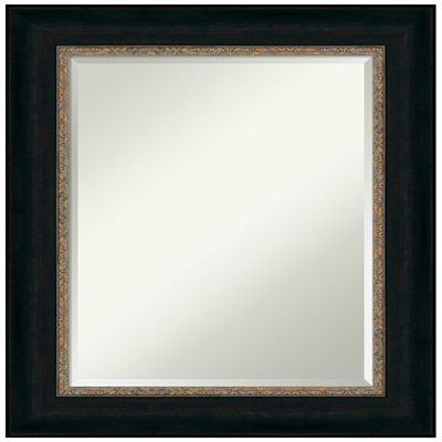 Amanti Art Bronze Wall Mirror 31x25 Paragon Bronze Rectangle Bathroom Mirror for Wall Decor Living Room, Medium Traditional Frame, Hangs Horizonally and Vertically, Bathroom Decor, Beveled Edge