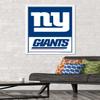 Trends International NFL New York Giants - Logo 21 Wall Poster, 34L x 22.4W, White Framed Version view 2