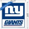 Trends International NFL New York Giants - Logo 21 Wall Poster, 34L x 22.4W, White Framed Version view 3