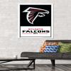 Trends International NFL Atlanta Falcons - Logo 21 Wall Poster, 34L x 22.4W, White Framed Version view 2