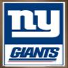Trends International NFL New York Giants - Logo 21 Wall Poster, 34L x 22.4W, Bronze Framed Version view 1