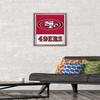NFL San Francisco 49ers - Logo 21 Wall Poster, 22.4L" x 14.7W", Barnwood Framed Version view 2