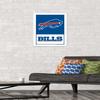 NFL Buffalo Bills - Logo 21 Wall Poster, 22.4L" x 14.7W", White Framed Version view 2
