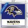 NFL Baltimore Ravens - Logo 21 Wall Poster, 34L" x 22.4W", Silver Framed Version view 3
