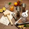 Viski Bartender Kit and Barware Set Includes Boston Cocktail Shakers, Mixing Glass, Jigger, Muddler, Strainer, Bar Spoon, Whiskey Glasses, Ice Bag, Mallet, and Cocktail Picks, Home Bar Gifts, 17-Piece view 4