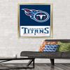 NFL Tennessee Titans - Logo 21 Wall Poster, 34L" x 22.4W", Gold Framed Version view 2