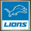 NFL Detroit Lions - Logo 21 Wall Poster, 34L" x 22.4W", Bronze Framed Version view 1