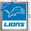 NFL Detroit Lions - Logo 21 Wall Poster, 34L" x 22.4W", Bronze Framed Version view 3