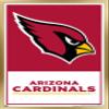 Trends International NFL Arizona Cardinals - Logo 21 Wall Poster, 22.4L x 14.7W, Gold Framed Version view 1