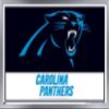 Trends International NFL Carolina Panthers - Logo 21 Wall Poster, 34L x 22.4W, Silver Framed Version view 1