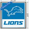 NFL Detroit Lions - Logo 21 Wall Poster, 34L" x 22.4W", Barnwood Framed Version view 3