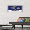 NFL Baltimore Ravens - Logo 21 Wall Poster, 22.4L" x 14.7W", Barnwood Framed Version view 2