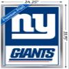 Trends International NFL New York Giants - Logo 21 Wall Poster, 34L x 22.4W, Silver Framed Version view 3