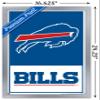 NFL Buffalo Bills - Logo 21 Wall Poster, 22.4L" x 14.7W", Silver Framed Version view 3