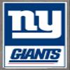 Trends International NFL New York Giants - Logo 21 Wall Poster, 34L x 22.4W, Barnwood Framed Version view 1