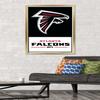 Trends International NFL Atlanta Falcons - Logo 21 Wall Poster, 34L x 22.4W, Gold Framed Version view 2