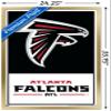 Trends International NFL Atlanta Falcons - Logo 21 Wall Poster, 34L x 22.4W, Gold Framed Version view 3