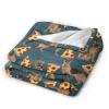 3D Printer Custom Popular Dog Pizza Ultra-Soft Micro Fleece Blanket Air Conditioning Blanket for Kids All Seasons, Warm Flannel Fleece Throw Blankets for Camping view 2