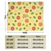 3D Printer Customized Popular Ricosquesos Pizza Pattern Desktop Ultra-Soft Micro Fleece Blanket Air Conditioning Quilt for Girls All Seasons,Fuzzy Thick Flannel Fleece Throw Blanket for Cold Cinema view 3