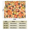 3D Printed Customized Fashionable Pattern with Texture Vegetarian Pizza Ultra-Soft Micro Fleece Blanket Air Conditioning Quilt for Women Spring,Comfy Thick Flannel Fleece Throw Blanket for Couch view 3