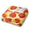 3D Printed Customized Beautiful Pepperoni Pizza Ultra-Soft Micro Fleece Blanket Air Conditioning Quilt for Kids All Seasons,Soft Large Flannel Fleece Throw Blankets for Cold Cinema view 2