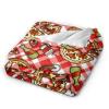 3D Print Custom Cute Pizza Beer Bottle Mug Plaid Cloth Ultra-Soft Micro Fleece Blanket Air Conditioning Blanket for Boys Fall,Soft Large Flannel Fleece Throw Blankets for Couch view 2